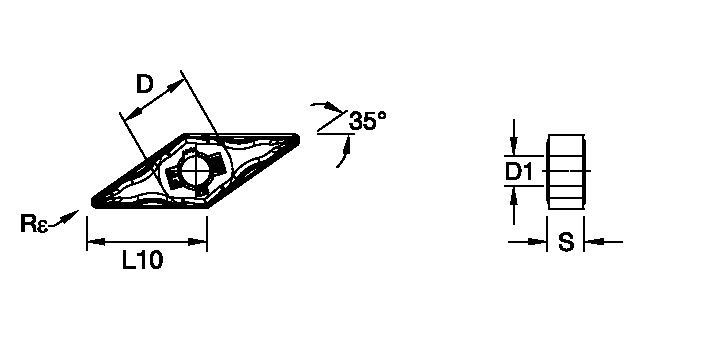 ANSI/ISO Turning Insert VN..