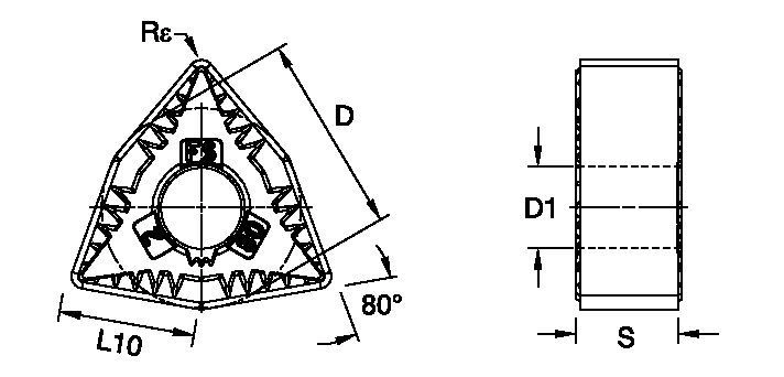 ANSI/ISO Turning Insert WN..