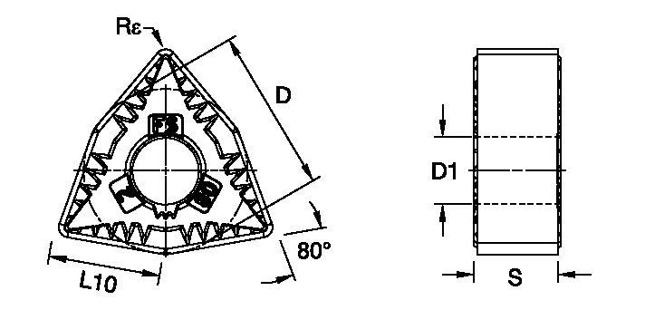 ANSI/ISO Turning Insert WN..