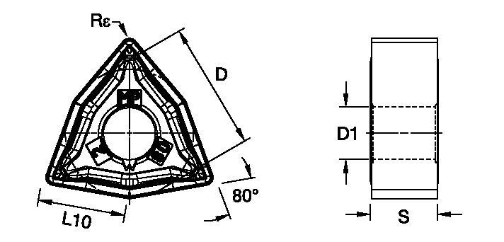 ANSI/ISO Turning Insert WN..