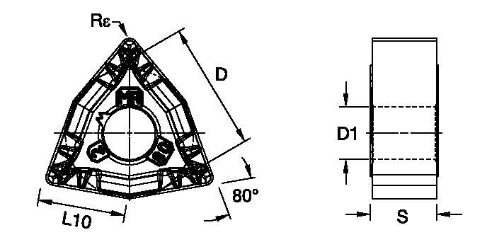 ANSI/ISO Turning Insert WN..