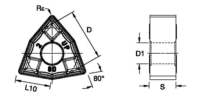 ANSI/ISO Turning Insert WN..