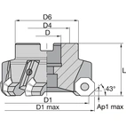 KSOM SHELL MILL D=63 Z=7 W