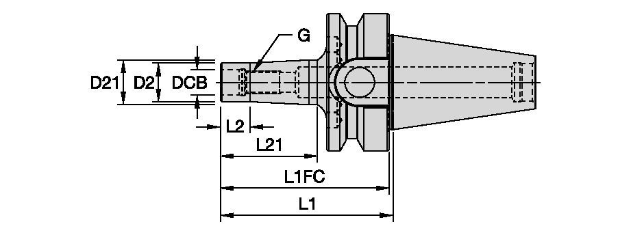 M16 SCREW ON ADAPTER - BTKV30