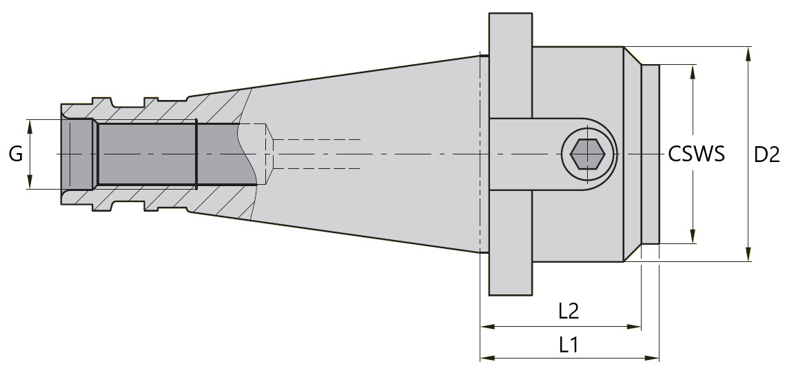 ADAPTOR DT50 KM50-60