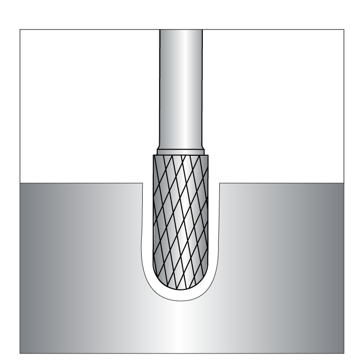 SC Burrs - Radius Cylindrical Shape
