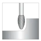 SH Burrs - Flame Shape