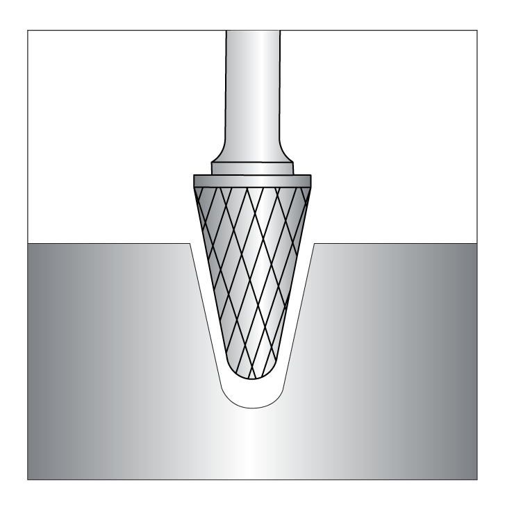 SL Burrs - Radius Cone Shape