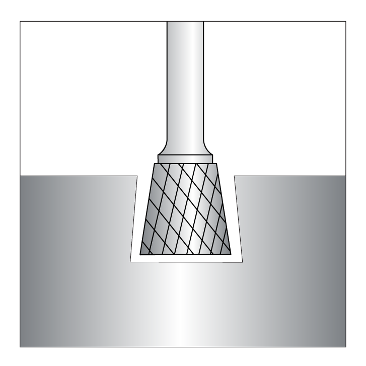 SN Burrs - Inverted Cone Shape