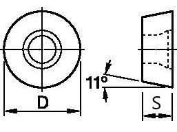MILL INSERT - X GRADE UNGROUND