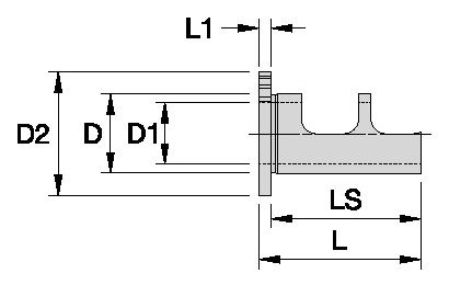Excentrisk hylsa 25mm för skaft 20mm