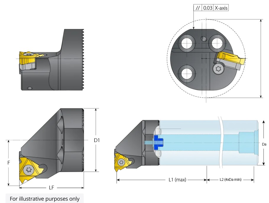 Smooth Cut Toolholder Heads