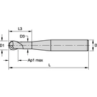 FULLRADIEFRÄS 2MM L3:18.4 CYL