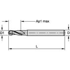 FULLRADIEFRÄS 1.2MM AP:1.2 CYL