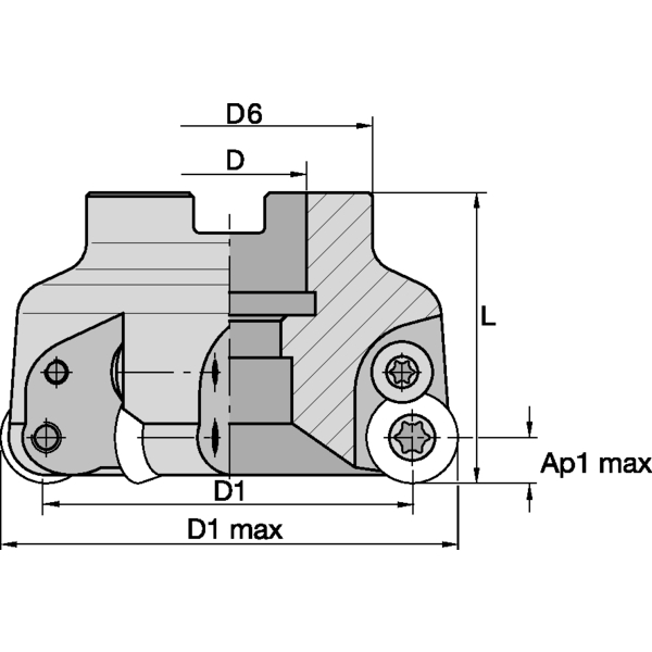 ROUND D&M SHELL MILL CUTTER D