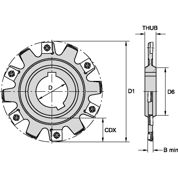 NARROW SLOTTING CUTTER D=200
