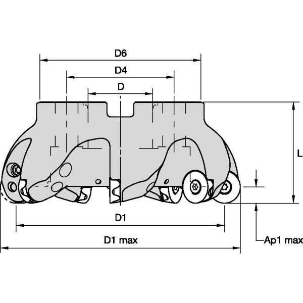 SHELL MILL METRIC 20MM INSERT