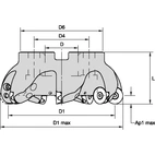 SHELL MILL METRIC 20MM INSERT