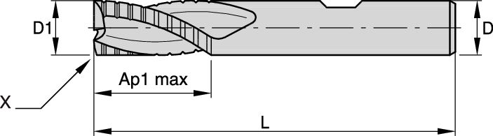 ENDMILL B D=10 Z=3 30
