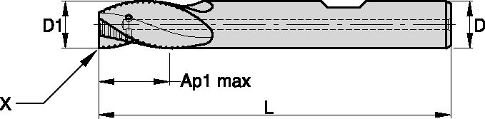 ENDMILL B D=10 Z=4 20DEG