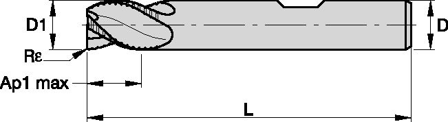 ENDMILLB D=10 Z=3 35