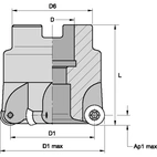 ROUND D&M SHELL MILL CUTTER D