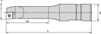 Bom 8.50-12.00 mm 90°