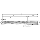 DRILL BODY. 10XD. DIAMETER=25