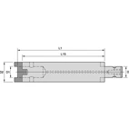 HTS-R EXTENSION  D=25MM. 150MM