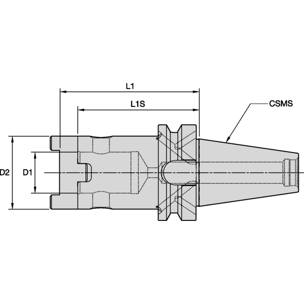BT50 HTS 50MM DRILL ADAPTER