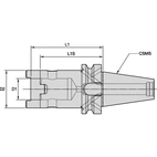 BT50 HTS 50MM DRILL ADAPTER
