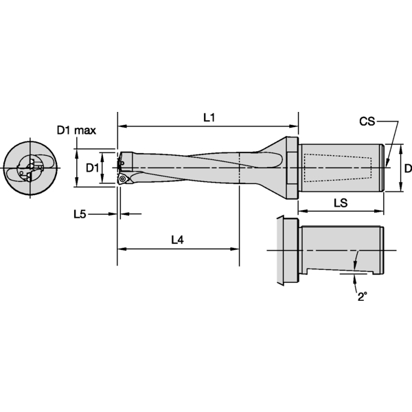 BORR 22MM 4xD IK WD DrillFIX DFT