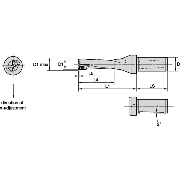 BORR 19MM 3xD IK WD DrillFIX DFR