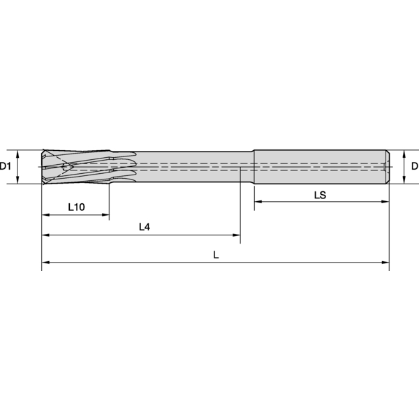 RMS REAMER 8.00 H7 HELICAL