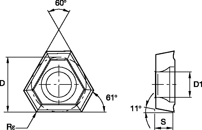 Chamfer Insert • TPGX-GD