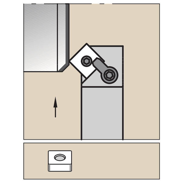 M Clamping Holder W25.0mm L15