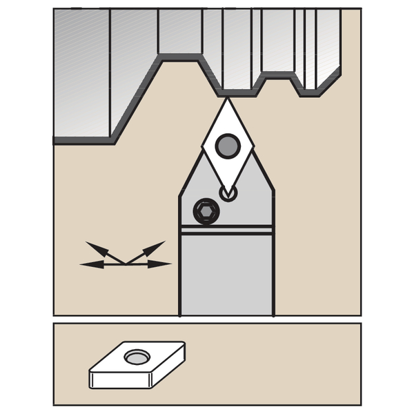 P Clamping Holder W20.0mm L12