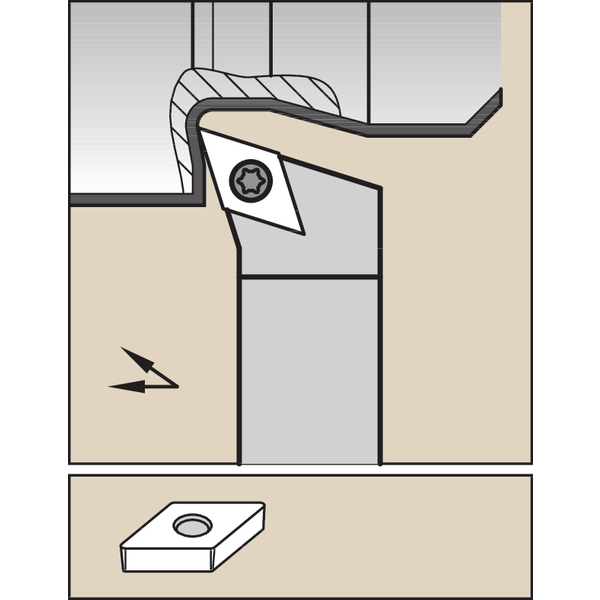 S Clamping Holder W20.0mm L12