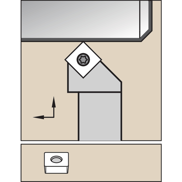 S Clamping Holder W25.0mm L15