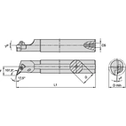 Top Notch Boring Bar D25.0mm