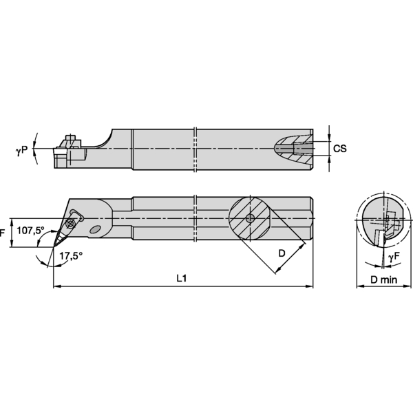 Top Notch Boring Bar D25.0mm
