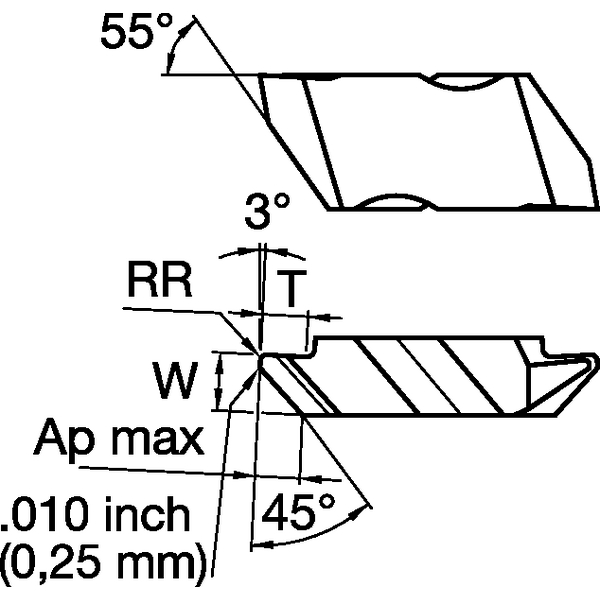 Top Notch Grooving Insert