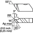 Top Notch Grooving Insert