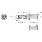 BORR 17.5MM 2xD IK WD DrillFIX DFSP