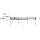REAMER AXIAL MODULAR SHANK 18MM-19 999MM