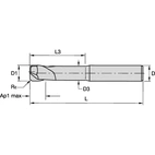 PINNFRÄS 16MM L3:48 R4 CYL