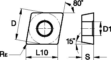 .DCD SCREW ON INSERT