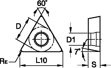 POSITIVE INSERT GEO MP