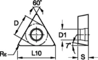 POSITIVE INSERT GEO MP