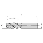 ENDMILL 4102 FIN 2FL 10X10X22X76